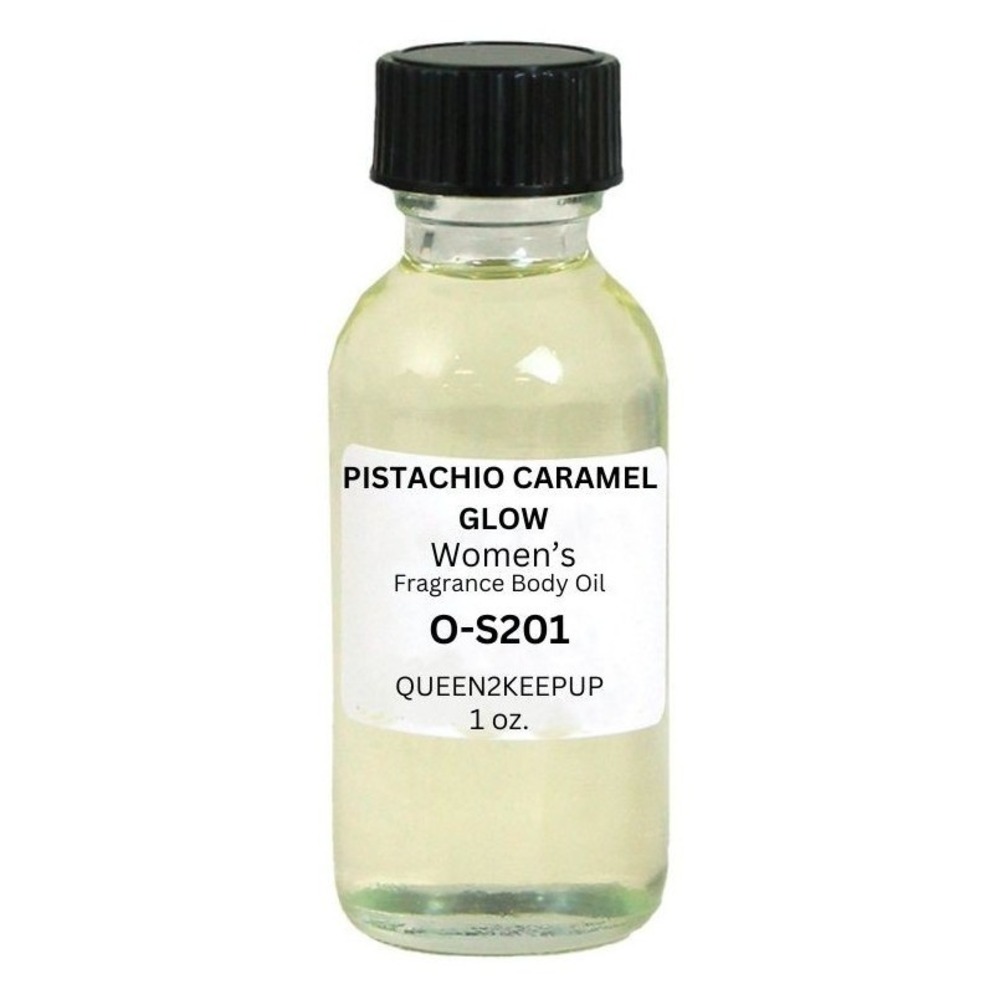 Pistachio Caramel Glow Women's Body Oil Brazilian Sweet Tropical Warm Scent 1 oz